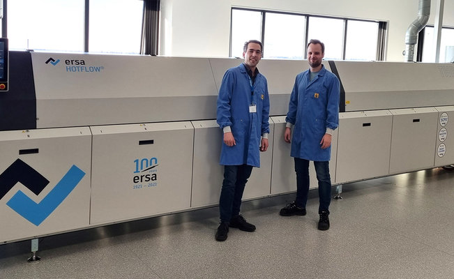 Die Ersa HOTFLOW THREE als Teil der neuen SMD-Produktionslinie bei Prodrive Die Ersa HOTFLOW THREE als Teil der neuen SMD-Produktionslinie bei Prodrive