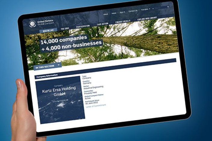 Kurtz Ersa jetzt Mitglied im UN Global Compact Kurtz Ersa jetzt Mitglied im UN Global Compact