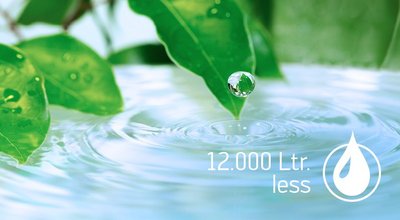 Helfen Sie mit, Wasser zu sparen. 12.000 Liter weniger mit dem Kurtz WAVE FOAMER