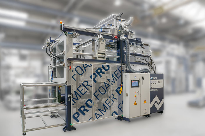 Kurtz Pro Foamer Formteilautomat für High-end-Verarbeitung von Partikelschaum