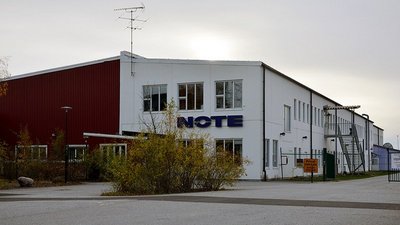 NOTE-Standort in Norrtälje etwa eine Fahrstunde von Stockholm entfernt