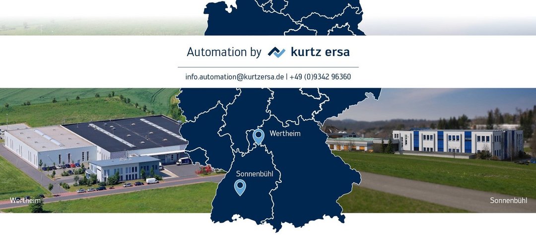Wertheim und Sonnenbühl - doppeltes Knowhow für Sie Karte der Standorte mit Gebäudebildern