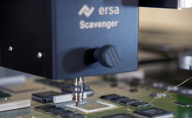 Ersa Rework-System HR 600 XL: automatische berührungslose Restlotentfernung Ersa Rework-System HR 600 XL: automatische berührungslose Restlotentfernung