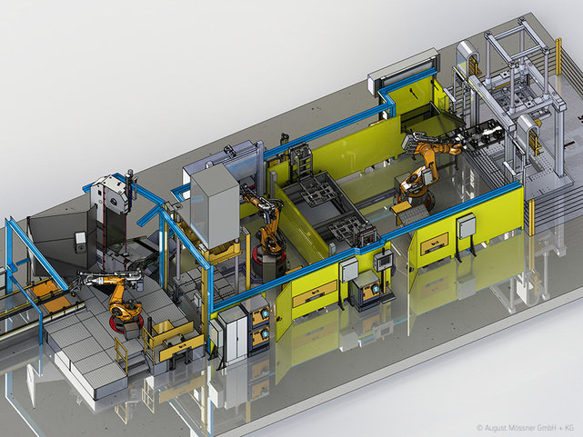 Automationslinie für Fahrwerksteile Lösung für die Massenproduktion von Gussteilen